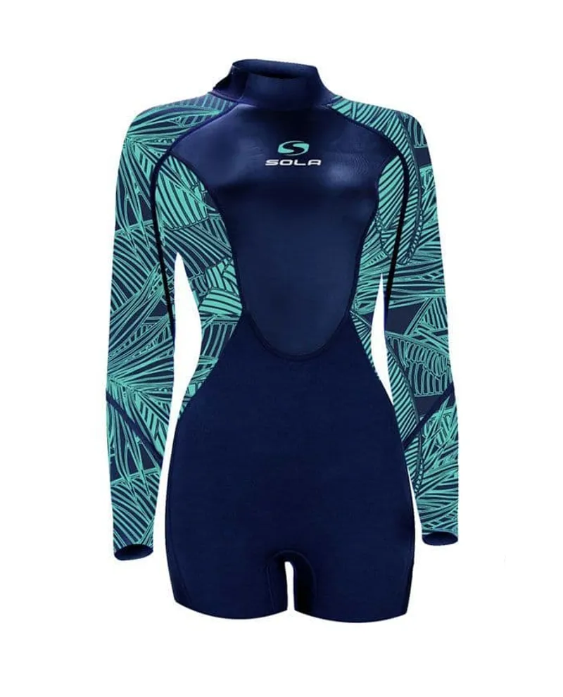 Sola Ladies Ignite BZ 3/2 Springsuit Navy/Leaf